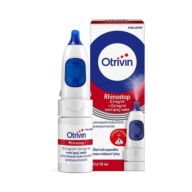 OTRIVIN Rhinostop 0.5mg + 0.6mg/ml nosní sprej 10 ml