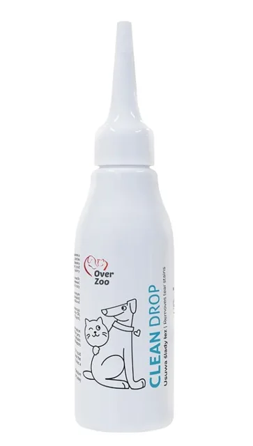 OVER ZOO Clean Drop tekutina na odstranění slzících skvrn pro psy a kočky 60 ml