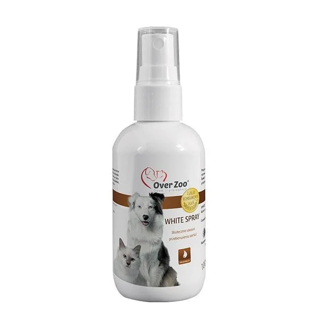 OVER ZOO White Spray 100 ml odstranění žloutnutí srsti