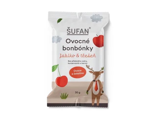 Ovocné bonbónky - Jablko & třešeň, 30 g