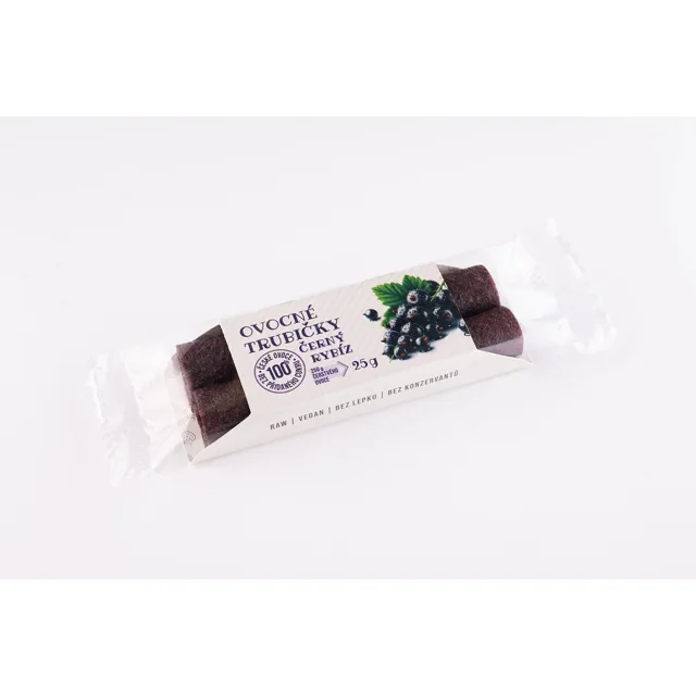 Ovocné trubičky rybíz váha 25g