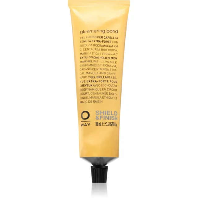 Oway Shield & Finish Glimmering Bond extra silný gel pro pevné, lesklé účesy 100 ml