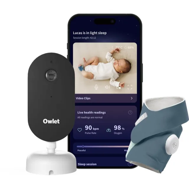 Owlet Dream Duo Dream Sock & Dream Sight sada pro miminka Bedtime Blue
