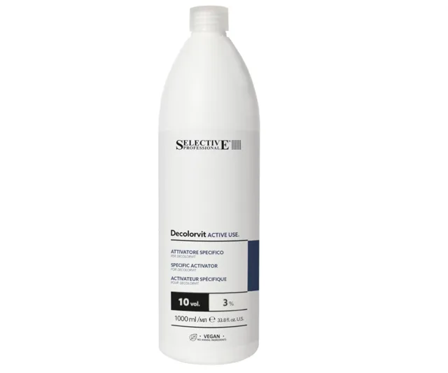 Oxidační emulze Selective Professional Decolorvit Active Use 10 Vol. 3% - 1000 ml + dárek zdarma