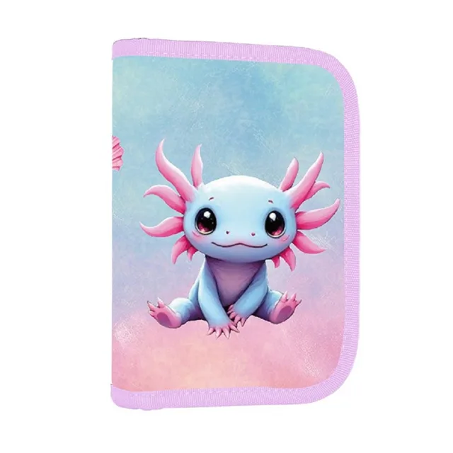 Oxybag Jednopatrový penál Axolotl, 2 chlopně