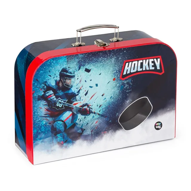 Oxybag Kufřík na výtvarku Hokej, 34 cm, lamino