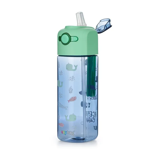 Oxybag OXY SMiLE - láhev na pití Ocean Life, 450 ml