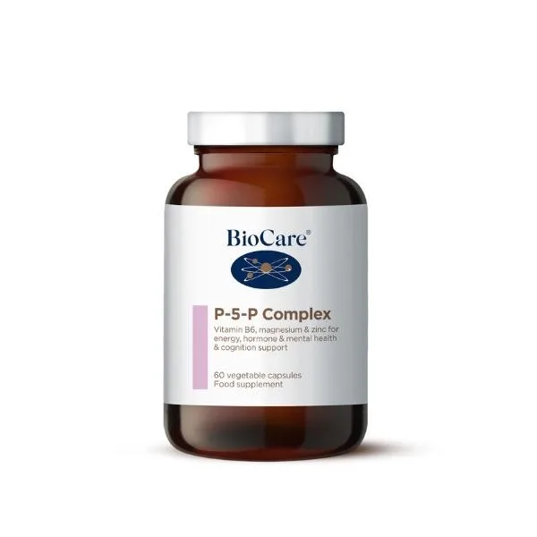 P-5-P - vitamin B6 + vitamin B2 (riboflavin), magnesium (hořčík) a zinek, 60 kapslí