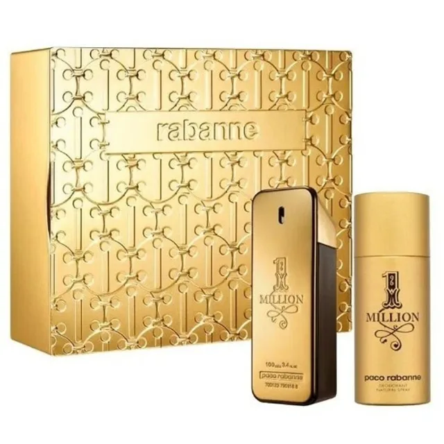 Paco Rabanne 1 Million - toaletní voda s rozprašovačem 100 ml + deodorant ve spreji 150 ml