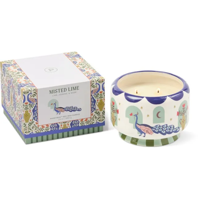 Paddywax A Dopo Peacock Blue vonná svíčka z keramiky 680 g