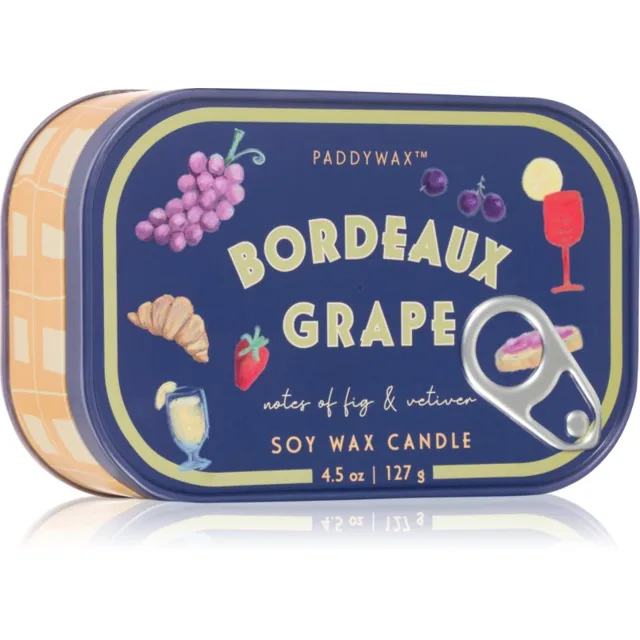 Paddywax Bistro Tin Bordeaux Grape vonná svíčka v plechovce 127 g