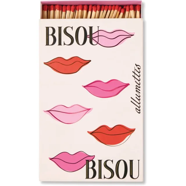 Paddywax Large Rectangle Matches Bisou Bisou zápalky 120 ks