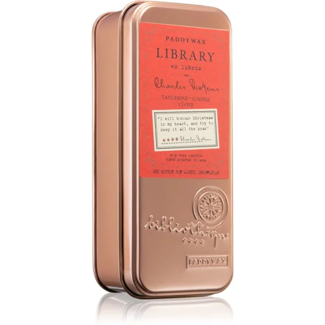 Paddywax Library Charles Dickens vonná svíčka 56 g