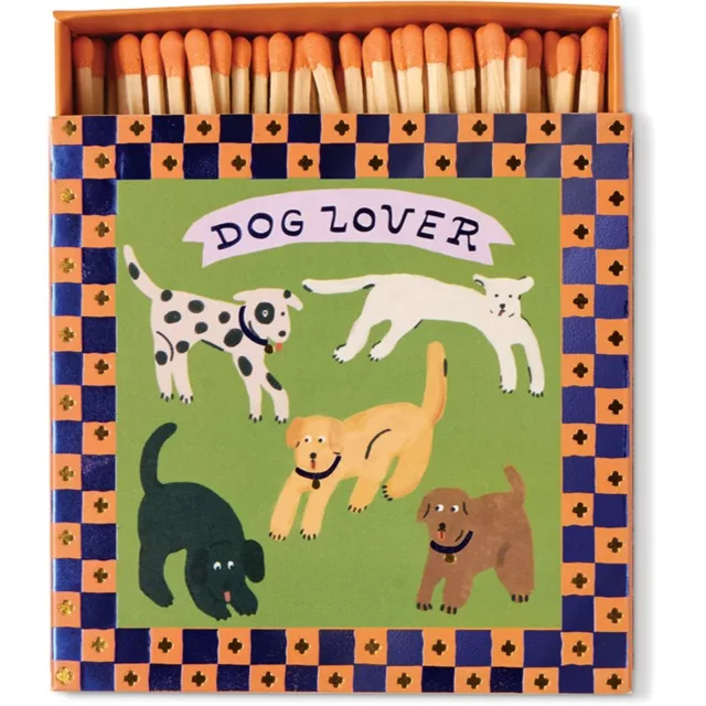 Paddywax Square Dog Lover zápalky 125 ks