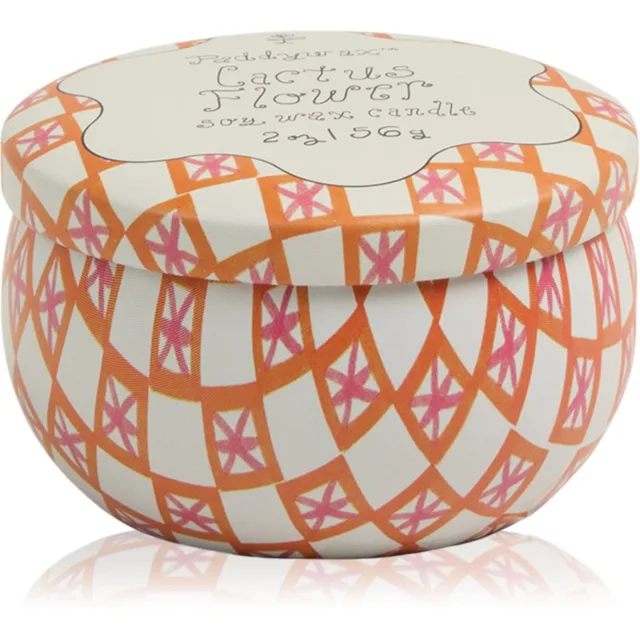 Paddywax Tulip Cactus Flower vonná svíčka s víčkem 56 g