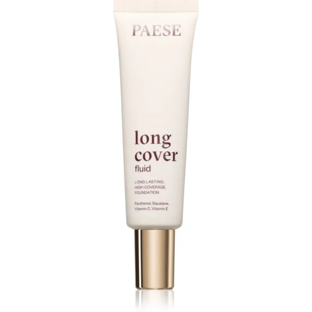Paese Long Cover Fluid Tube Foundation vysoce krycí make-up odstín 1,5 beige 30 ml