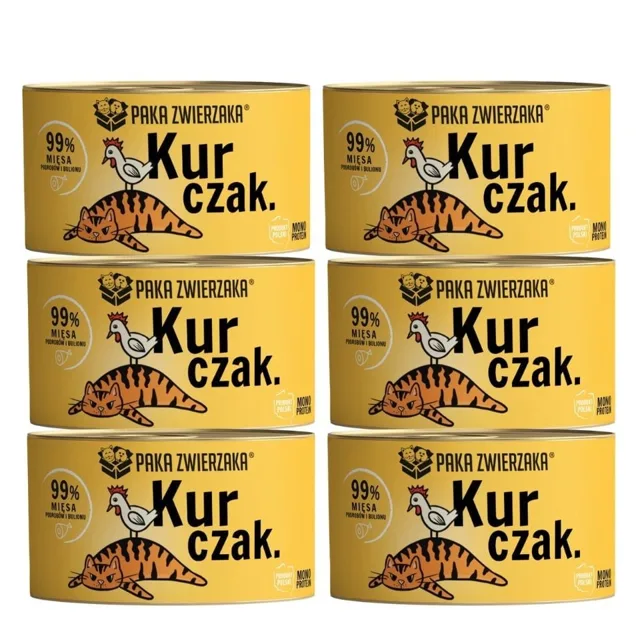 PAKA ZWIERZAKA Cat Chicken 6x200 g