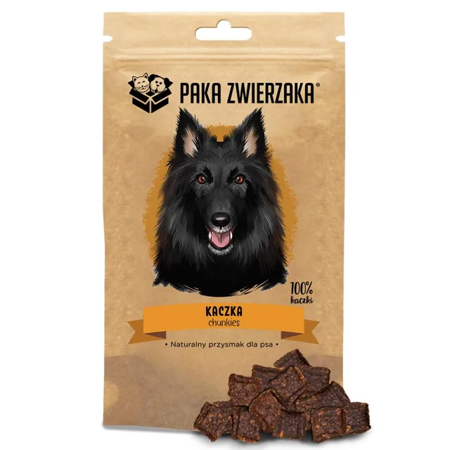 PAKA ZWIERZAKA Chunkies 100% Kachna 80g přírodní pamlsek pro psy