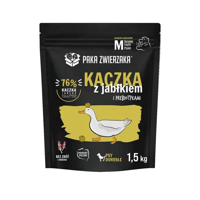 PAKA ZWIERZAKA Granule s kachnou a jablkem 1,5 kg