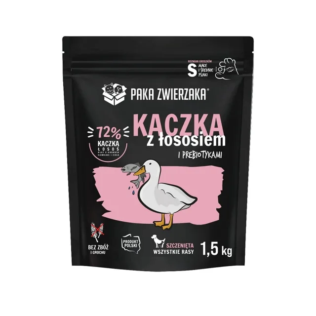 PAKA ZWIERZAKA Kachna&amp;Losos pro štěňata 1,5kg