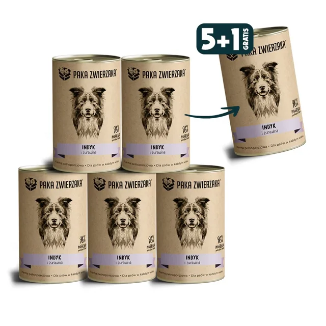 PAKA ZWIERZAKA konzervy pro psy 6 x 400 g