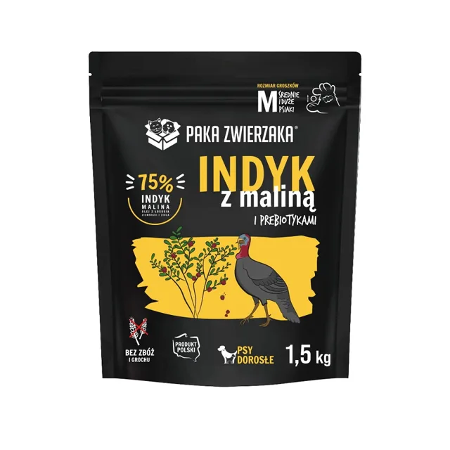 PAKA ZWIERZAKA Krůtí a maliny 1,5 kg