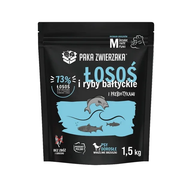 PAKA ZWIERZAKA Losos a baltské ryby 1,5kg