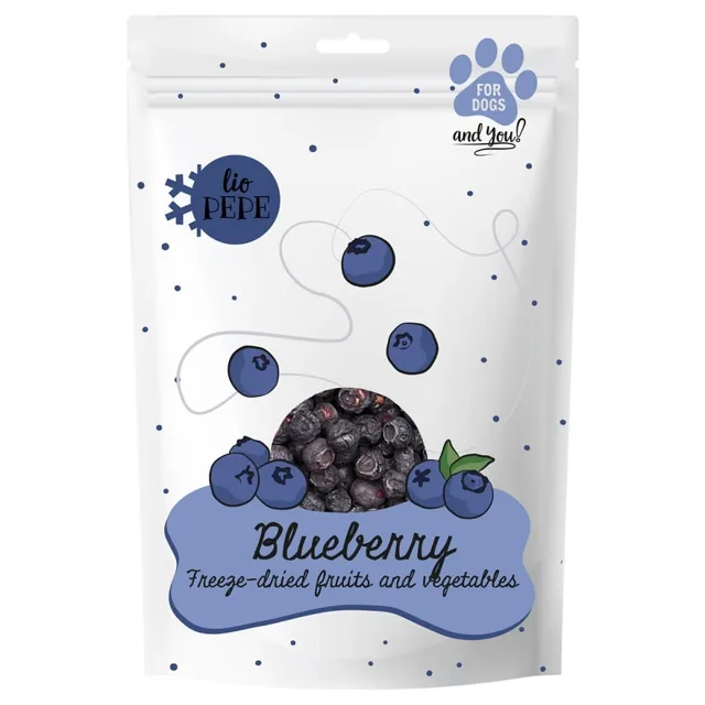 PAKA ZWIERZAKA PEPE Freeze-dried liofilizované ovoce borůvka pro psa 15 g