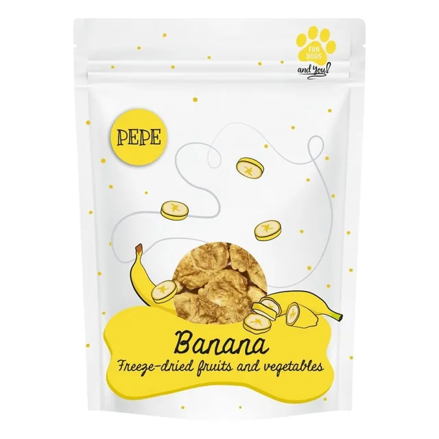 PAKA ZWIERZAKA PEPE Freeze-dried - mrazem sušený banán 30 g