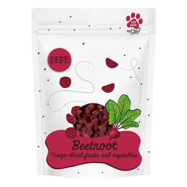 PAKA ZWIERZAKA PEPE Freeze-dried sušená červená řepa 25 g