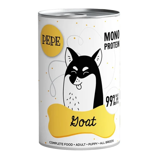 PAKA ZWIERZAKA PEPE Goat 99% (koza) 800g monoproteinová krmiva