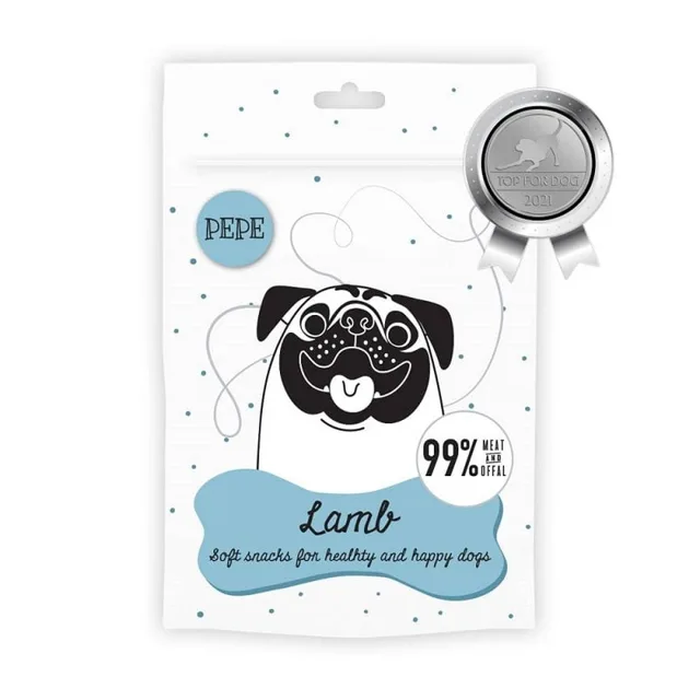 PAKA ZWIERZAKA PEPE Mini Chunkies Lamb 70 g pamlsky pro psy jehněčí