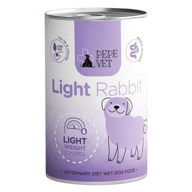 PAKA ZWIERZAKA PEPE Vet Light Rabbit 400 g konzerva pro psy podporující redukci nadváhy