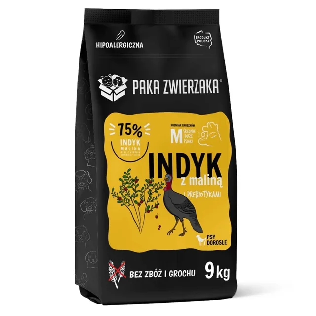 PAKA ZWIERZAKA Seven’th Heaven Turkey &amp; raspberry Adult 9 kg