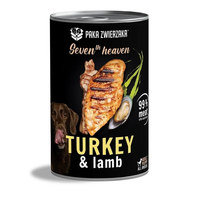 PAKA ZWIERZAKA Seventh Heaven 400 g jehněčí a krůtí