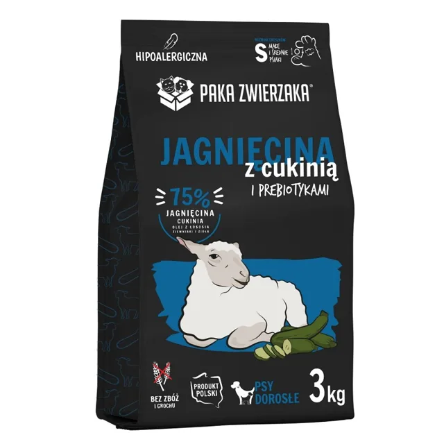 PAKA ZWIERZAKA Seventh Heaven Jehněčí granule s cuketou S 3 kg