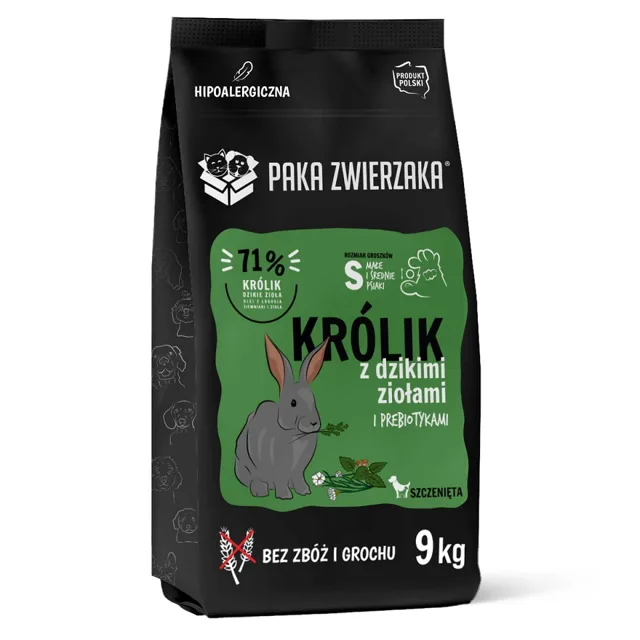 PAKA ZWIERZAKA Seventh Heaven Králík s divokými bylinkami pro štěňata 9 kg
