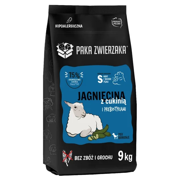 PAKA ZWIERZAKA Seventh Heaven Suché krmivo Jehněčí s cuketou S 9 kg