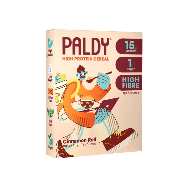 Paldy High Protein Cereals, Cinnamon Roll, 210 g