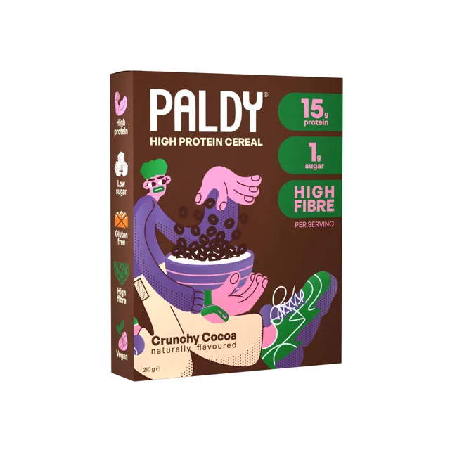Paldy High Protein Cereals, Crunchy Cocoa, 210 g