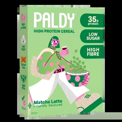 Paldy High Protein Cereals, Matcha Latte, 210 g