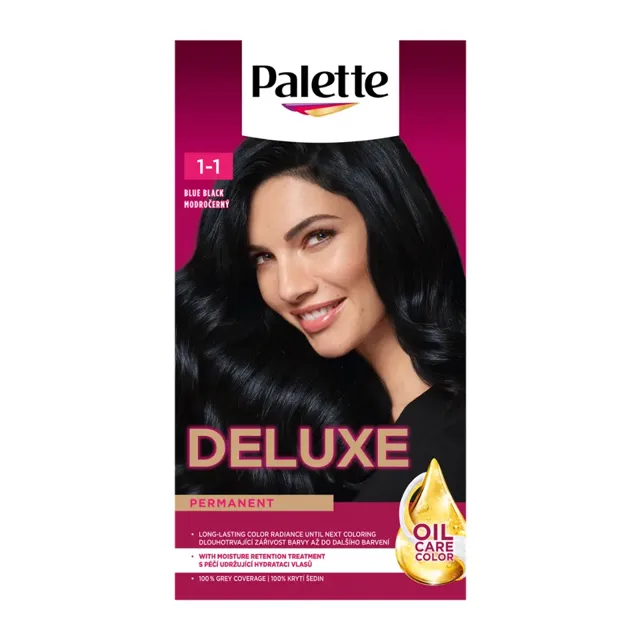 Palette Barva na vlasy Deluxe 1-1 modročerná
