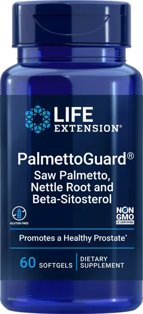 PalmettoGuard® Extrakt z palmy trpasličí a kořene kopřivy s beta sitosterolem, 60 softgelů