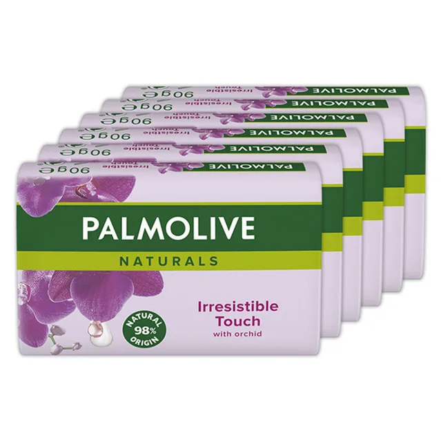 PALMOLIVE Naturals Tuhé mýdlo Black Orchid 6x 90 g