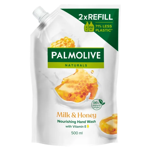 PALMOLIVE Tekuté mýdlo náhradní náplň Honey&Milk 500 ml