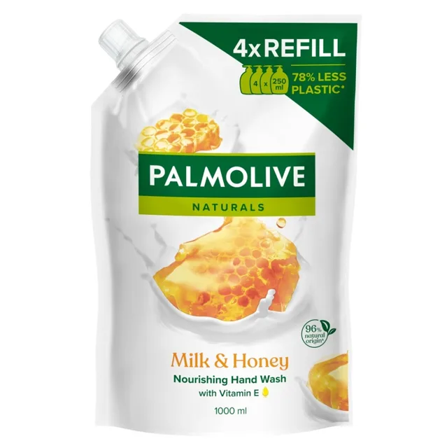 PALMOLIVE Tekuté mýdlo náhradní náplň Milk & Honey 1000 ml