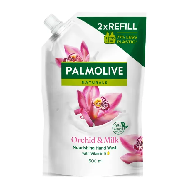 Palmolive Tekuté mýdlo Naturals Orchid & Milk náhradní náplň 500 ml