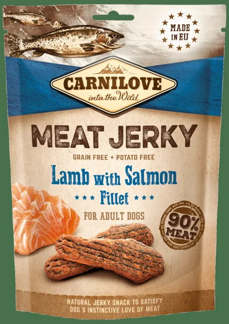 Pamlsky Carnilove Jerky Lamb with Salmon Fillet 100g