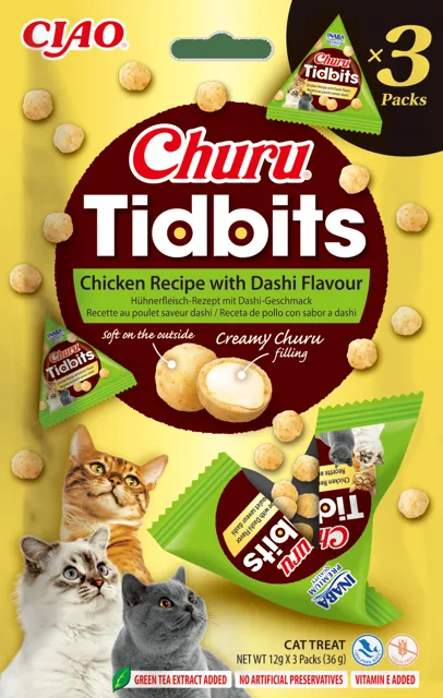 Pamlsky Churu Tidbits Chicken with Dashi flavor Recipe 3×12 g