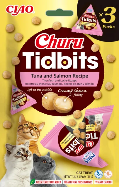 Pamlsky Churu Tidbits Salmon Recipe 3×12 g